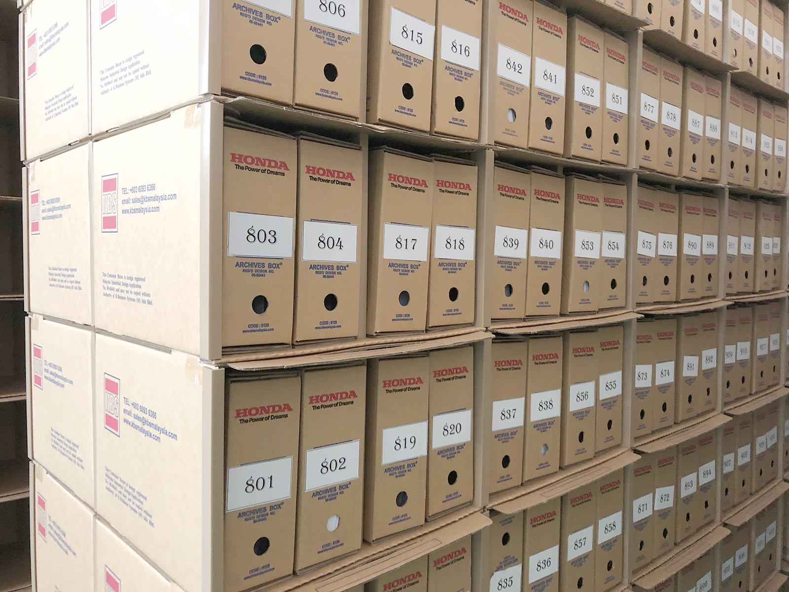 kbs container box filing room in warehouse melaka honda